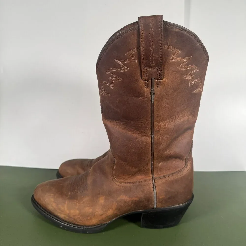 Ariat Sedona Brown Leather Cowboy BOOTS style #34625 Mens Size 9EE